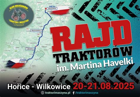 mapa trasy Rajdu Traktorów im. Martina Havelki