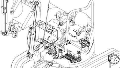 Diagram illustrating the VIPPS hydraulic system of a Yanmar mini excavator