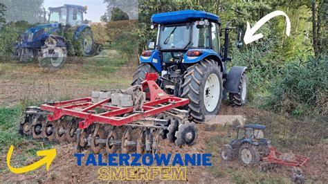 Talerzówka ciągnikowa w akcji na polu
