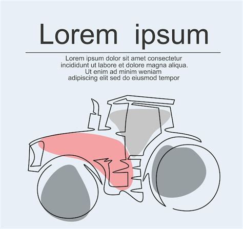 Ilustracja nowoczesnego ciągnika rolniczego pracującego na polu