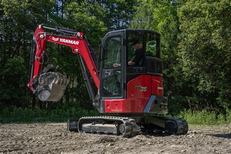 Thematic photo of a Yanmar mini excavator in action