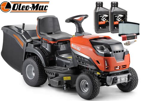Ergonomiczne stanowisko operatora traktorka ogrodowego Oleo-Mac OM 106/20 KWH