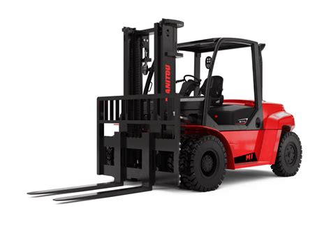 Technical drawing or diagram of a Manitou MI 55 D ST5 forklift with dimensions