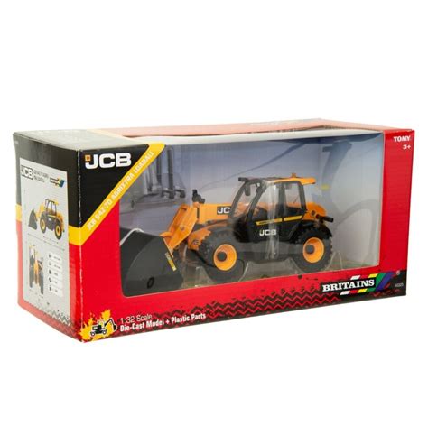Model kolekcjonerski ładowarki TOMY Britains JCB Agrixtra z osprzętem
