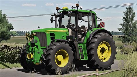 Schemat porównania gabarytów ciągników John Deere 6MC/6RC z serią 5R i 6030