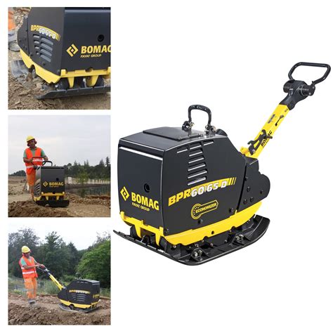 Zagęszczarka rewersyjna Bomag BPR 60/65 D/E w trakcie pracy