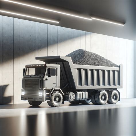 Ilustracja różnych typów wywrotek używanych do transportu kruszyw.
