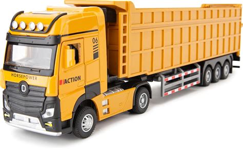 Photo of the Adriatic Italian Product yellow dump truck toy with trailer