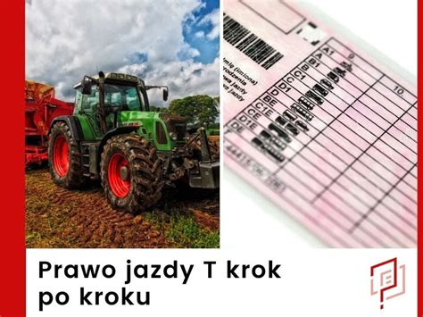 Prawo jazdy kategorii T i inne dokumenty w otwartej dłoni na tle ciągnika