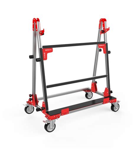 Wózek transportowy do płyt kamiennych z zabezpieczeniami