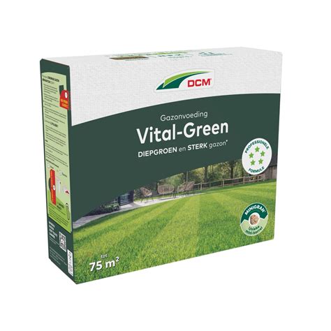 Schemat przedstawiający skład i działanie nawozu DCM Vital-Green.