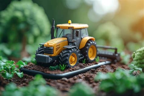 Zdjecie poglądowe - traktor rolniczy w polu