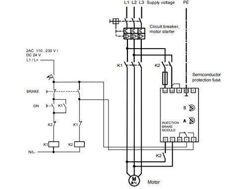 schemat układu MFD z zaznaczonym solenoidem hamowania