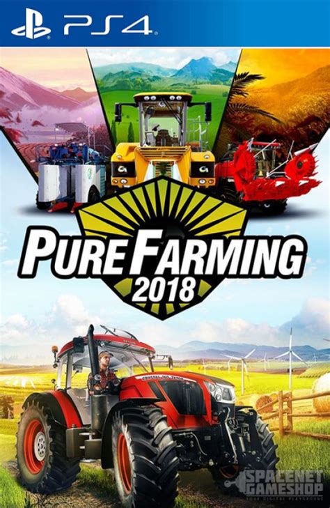 Ilustracja przedstawiająca różne klasy ciągników w grze Pure Farming 2018