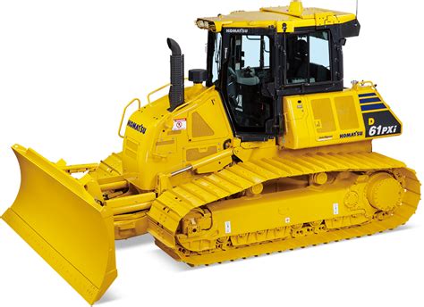 Komatsu D61 - widok ogólny, schemat podwozia
