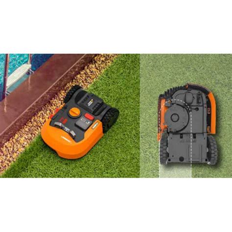 Worx Landroid L800 WR148E pracujący na trawniku