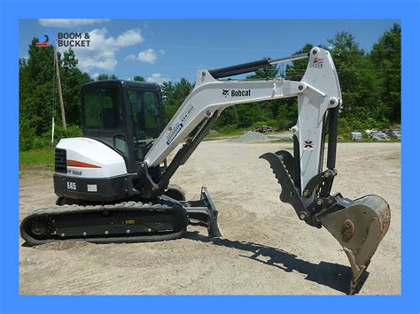 Thematic photo of Bobcat E45 excavator in action