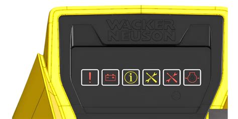 Panel kontrolny systemu Wacker Neuson Compatec z diodami LED