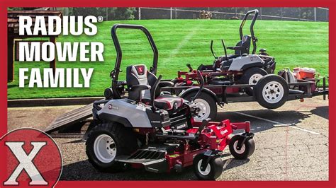 Infographic showing the turning radius and robust frame of the lawn tractor