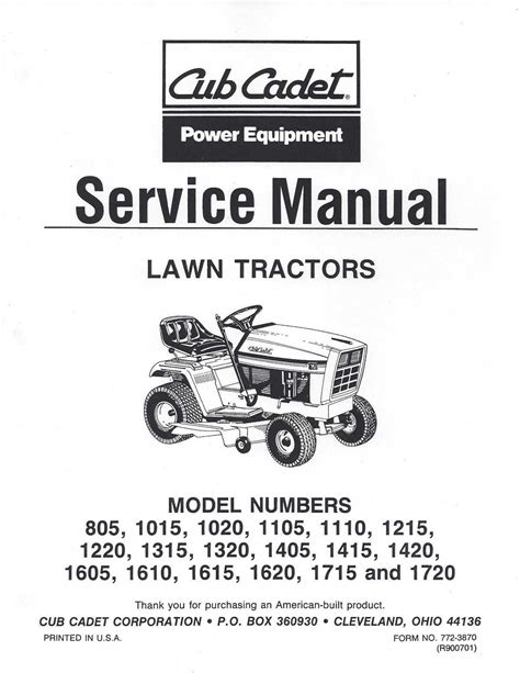 Detailed diagram of a Cub Cadet lawn tractor with key components labelled