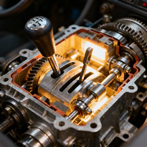 Uszkodzony element skrzyni biegów