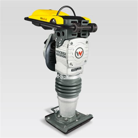 Przekrój ubijaka Wacker Neuson BS 70-2i z oznaczeniem kluczowych elementów