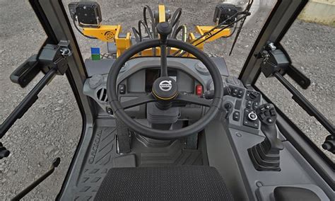 Ergonomic cabin interior of a compact loader