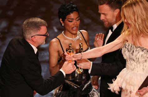 Teyana Taylor w emocjonalnej dyskusji z ochroniarzem za kulisami gali Oscarów