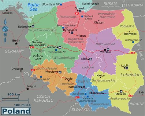 Map of Poland highlighting regions with high activity of active harrow advertisements