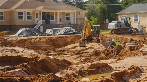 Wykop pod instalacje energetyczne z zagęszczonym podłożem