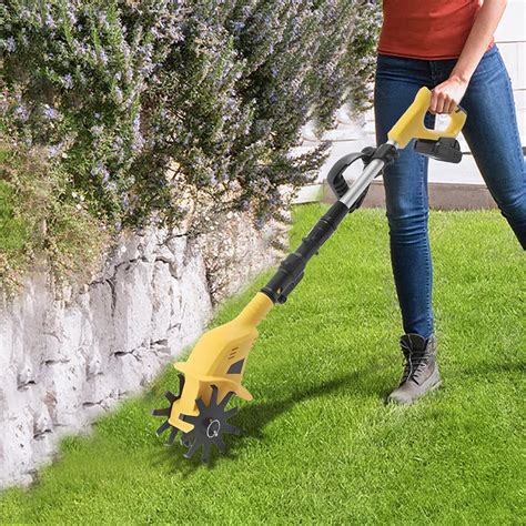 Comparison table of electric and petrol rototillers for different garden sizes