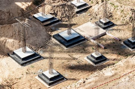Zdjecie fundamentow punktowych prefabrykowanych