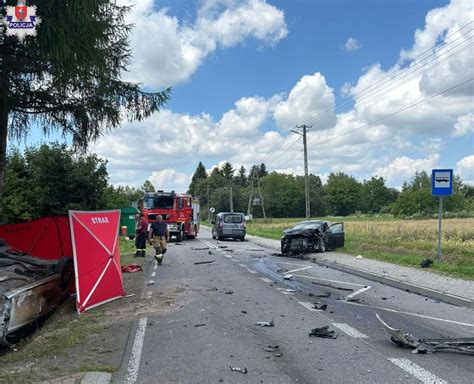 Miejsce wypadku posła Rafała Wójcikowskiego