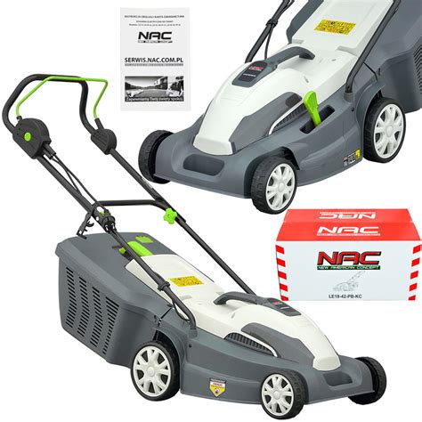 Schemat prezentujący regulację wysokości koszenia w kosiarkach NAC