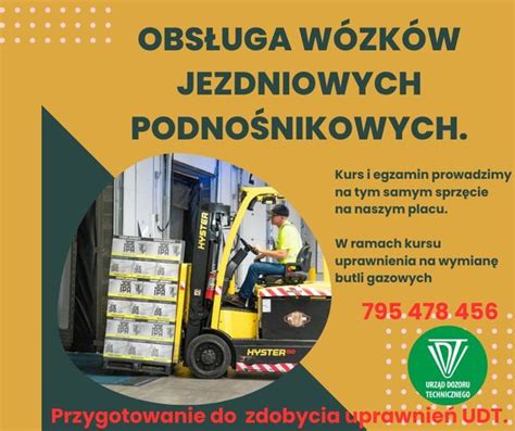 Szkolenie praktyczne z obsługi wózka widłowego na placu manewrowym