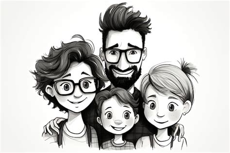 Ilustracja przedstawiająca rodzinę z magicznym krzesłem