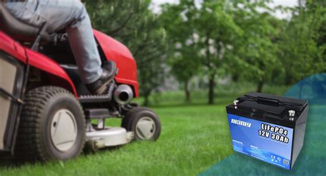 Thematic photo of a person checking a lawn mower battery