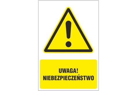 Znak ostrzegawczy - schemat lub przykładowa tablica