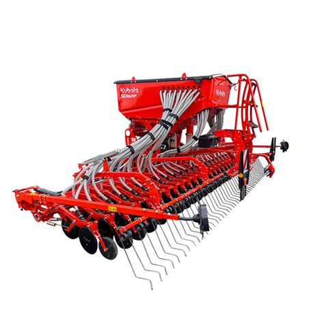 Detailed diagram showing the components and working principle of the Kubota SD1001F seeder