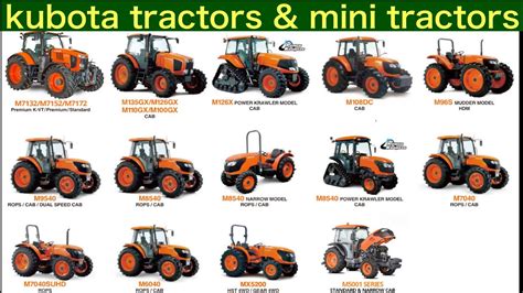 Comparison table showing key specifications of different Kubota seeder models