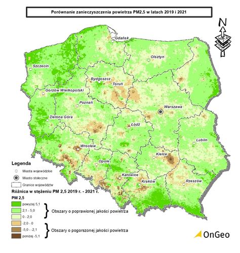 mapa obszarów szczególnie narażonych na zanieczyszczenie azotanami w Polsce