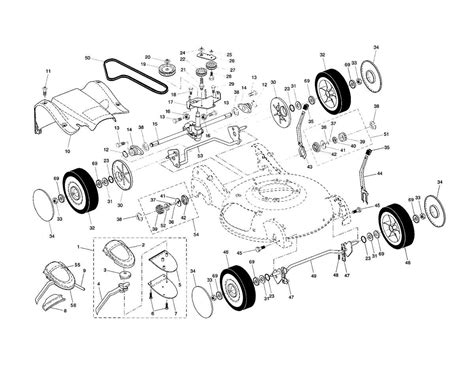 Technical diagram of a Husqvarna lawn mower engine