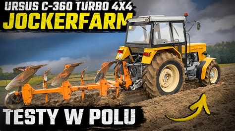 Ursus C-360 pracujący w polu