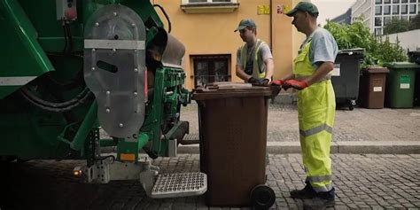 zdjęcie pracownika firmy wywożącej odpady