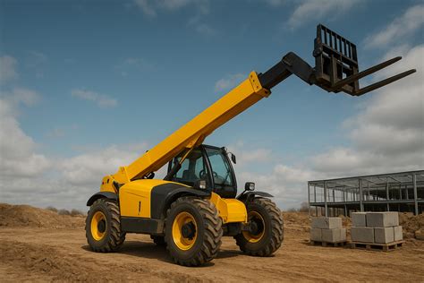 Thematic photo of Haulotte telehandler at a construction site