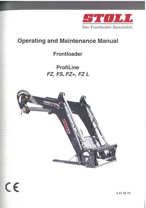 Diagram illustrating the kinematics of the Stoll ProfiLine front loader