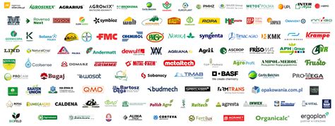 Logo popularnych producentów opryskiwaczy rolniczych