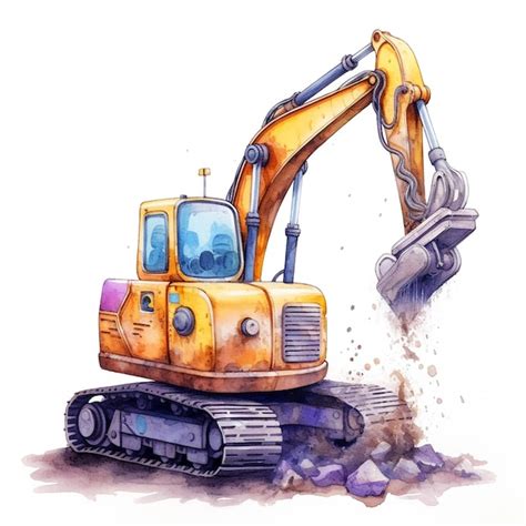 Schematyczny rysunek koparki JCB z zaznaczonymi kluczowymi podzespołami elektronicznymi.
