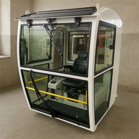 Photo of the Agrolux cabin interior with ergonomic controls