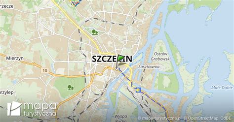 mapa przedstawiająca obszar działalności firm w Szczecinie